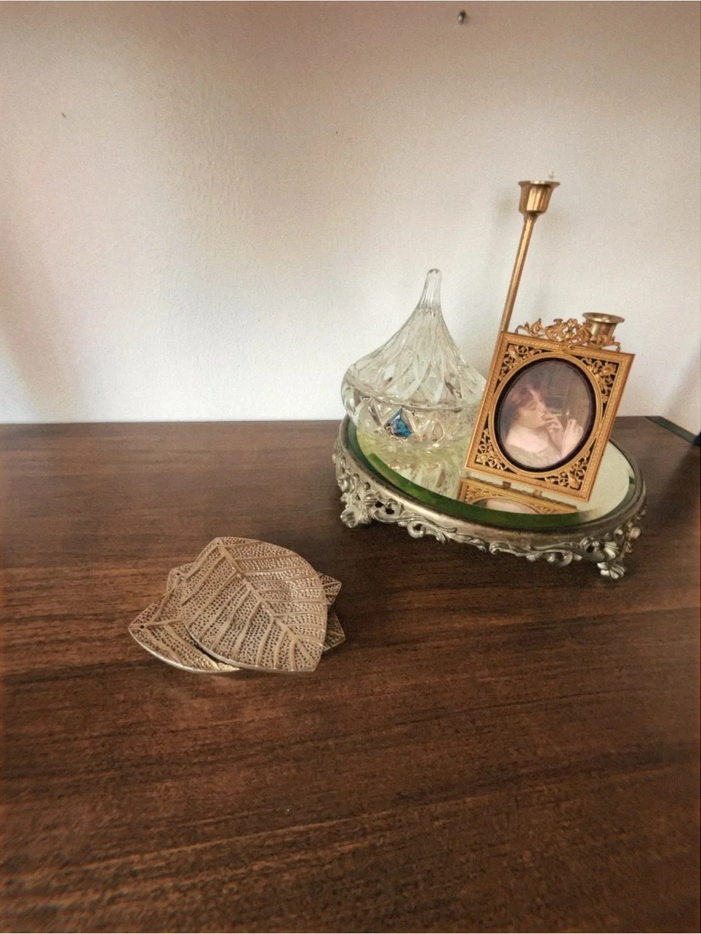 Silver Leaf coasters 3